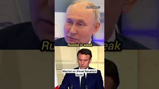 "Alexei Navalny's death shows that Putin is weak and afraid" Emmanuel Macron tells Zelensky