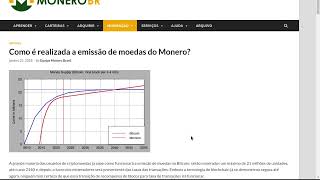 O problema da INFLAÇÃO no MONERO, entenda como funciona a emissão