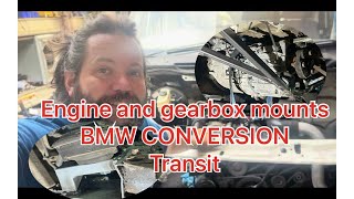 Smiley transit bmw engine conversion engine and gearbox mounts