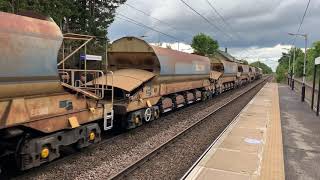 GBRf 66735 passing Ashwell & Morden with 6L37 Hoo Junction - Whitemoor Yard - 05/06/20