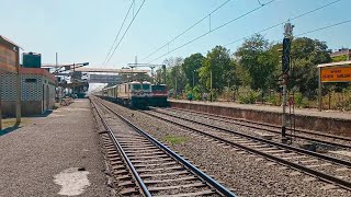 BACK To BACK FURIOUS OVERTAKES !!! at Full Speed in Sanjan | Indian Railways