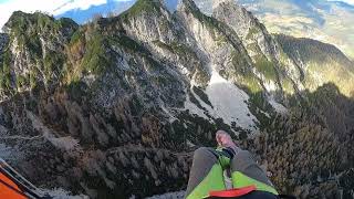 Autumn paragliding