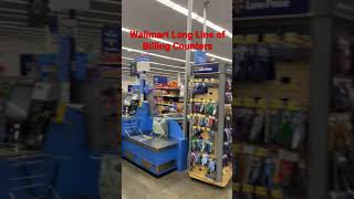 In America billing Counters at Wallmart