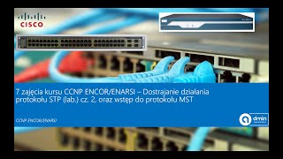 7 zajęcia CCNP ENCOR/ENARSI – Dostrajanie działania protokołu STP (lab.) cz. 2, oraz wstęp do MST