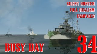 BUSY DAY - U-55 GOES TO WAR - Episode 34 - Full Realism SILENT HUNTER 3 GWX OneAlex Edition