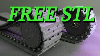 Free files for 3d printed RC Excavator Tracks and rollers