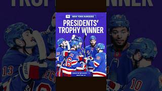 Your 2024 President's Trophy Winners Are The New York Rangers #hockey #nhl #nyr #playoffs