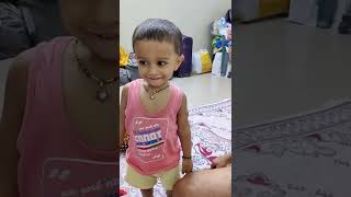 रात्री Daddy ऑफिस वरून घरी आल्यावर Ruhansh दिवसभराची story सांगतो आहे.#goodboy