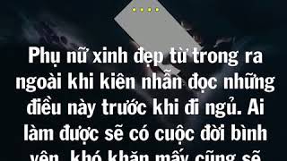 Phụ nữ sẽ trở nên xinh đẹp từ trong ra ngoài - Những Câu Nói Hay