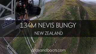 Jumping the 134m Nevis Bungy, the longest in New Zealand.