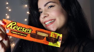 ASMR COMENDO CHOCOLATE COM PAÇOCA