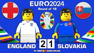 England vs Slovakia 2-1 - All Goals & Highlights EURO 2024 ( Round of 16 ) Lego Football