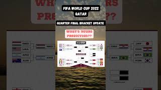 Quarter final World Cup 2022 Update bracket!!! | World Cup 2022 Qatar #fifaworldcup #short #ad