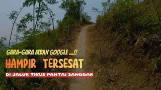 Suasana Perjalanan Di Jalur Offroad ke Pantai Sanggar | Hampir Tersesat Karena Google Maps