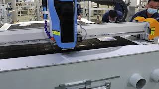 Fixed position of nose beam of cutting  machine -2