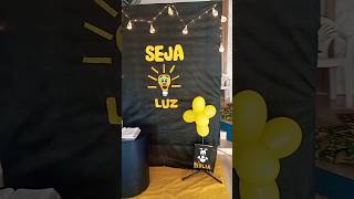 Decoração simples para culto infantil com o tema: SEJA LUZ