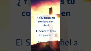 ¿Y tú tienes tu confianza en Dios? El Señor es fiel a sus palabras.