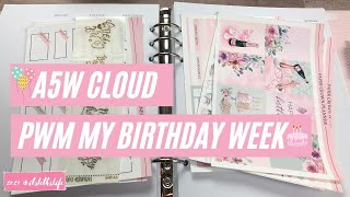 Plan With Me A5W Cloud My Birthday Week