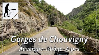 Gorges de Chouvigny, Balcony Road D915, Allier, Auvergne-Rhône-Alpes, France - by motorcycle