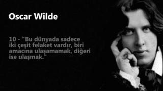 Oscar Wilde   Tarihe Damga Vuran 15 Sözü