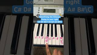 Music theory: Identifying the sharps #pianotutorial #musiceducation #musicteacher #viralshortsvideo