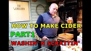 Welcome to Wombleden   How to make cider   Part 1   Washin' n scrattin'