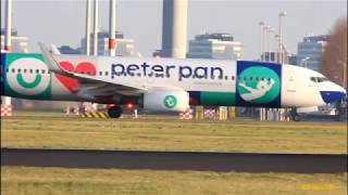 Transavia Boeing 737-800 / PH-HSI 'Peter Pan livery' departing RW36L at schiphol