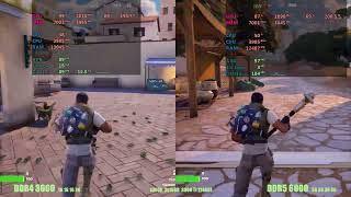 Ddr5 vs Ddr4 RAM Fortnite - i5 12400 & 3060 ti