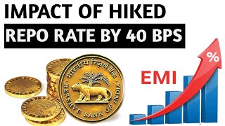 RBI REPO RATE 2022  l Repo Rate Hikes by 40 Basis Points l Repo Rate Hikes IMPACT l RBI Hikes CRR