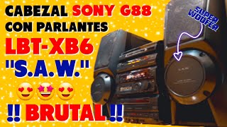 FANTÁSTICA COMBINACIÓN‼️🤩🔊Cabezal SONY MHC-G88 o H881 con PARLANTES LBT-XB6 "S.A.W."‼️🤩🔊 #219🔊