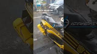 bumble bee pakai shell dong #motorcycle #bengkel #fypシ゚viral #bumblebee