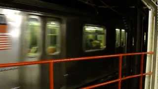 Bronx-bound 1 train leaving Times Sq. - 42nd Street