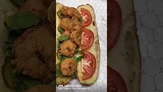 Po Boy🍤 -Chef Baheerah #fyp #shrimp #shorts #viral ￼#viralvideo