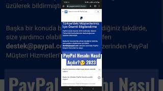 PayPal Hesabı Nasıl Açılır? 2023