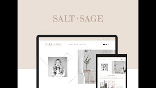 Salt + Sage Website Template For Squarespace Designed For Coaches & Consultants