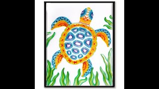 Paper Filigree Painting Kit - Ocean series #gift #woogiftbox #painting #Christmasgift