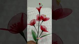 nylon stocking flower - like real 😀