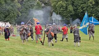 Fyvie castle 1644 reenactment skirmish