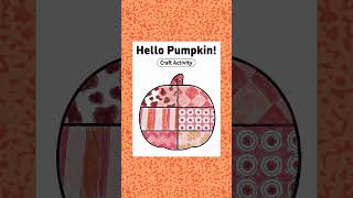 Hello Pumpkin Fall Art Activity #shorts #fall #bulletinboard #pumpkin #elementaryschool #kidscrafts