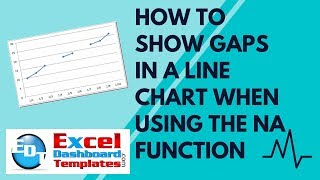 How to Show Gaps in a Line Chart When Using the Excel NA Function