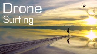 Drone Surfing on an Evaporation Pond - RCTESTFLIGHT -