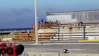 Stowaways in Ceuta port, Spain