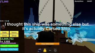 (Forgot to upload this yesterday) Getting to Cursed Ship in Blox Fruits!