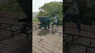 first floor roof slab concreting M25 grade #shorts #subscribe #construction #civil #builders #viral