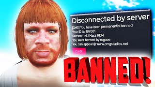 I got PERMANENTLY BANNED from CMG FOREVER! (GTA RP FiveM)