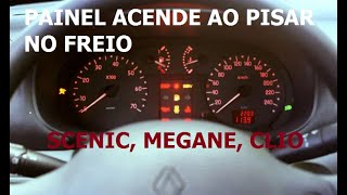 Megane / Scenic - Painel pisca ou acende ao pisar no freio - Falha de aterramento