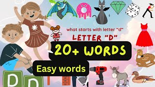 D- Vocabulary Words Beginning with D | Words start with letter D | D family words | TRAIN YOUR BRAIN