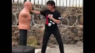 Ninja Nate Young training on Bob JKD - Wing Chun