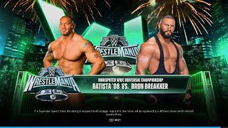 WWE 2K24 Batista vs Bron Breakker