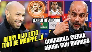 ADIÓS JUGADOR, RODRIGO HABLA DÓNDE VA A JUGAR, HENRY LE DICE ESTO A MBAPPE, NOTICIAS DEL REAL MADRID